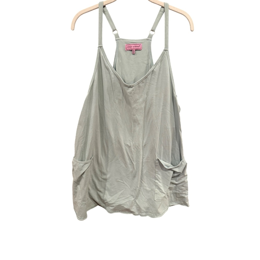 Simply Southern Mint Green Dress Romper XXL